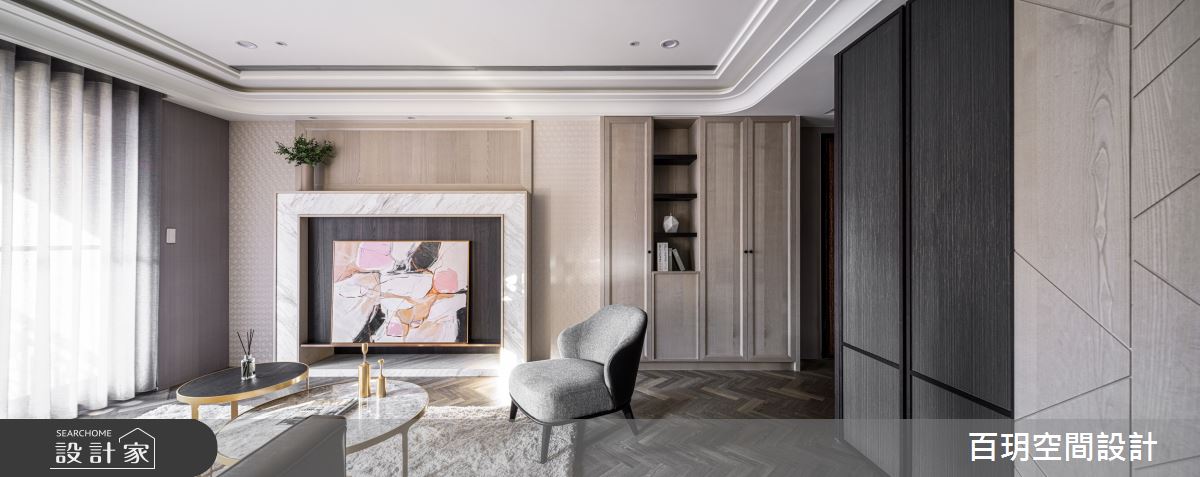 63坪新成屋(5年以下)＿美式風客廳案例圖片＿百玥空間設計＿百玥_不會褪色的美之3