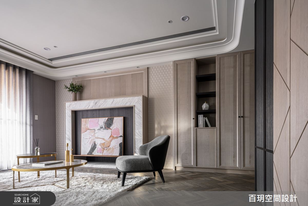 63坪新成屋(5年以下)＿美式風客廳案例圖片＿百玥空間設計＿百玥_不會褪色的美之2