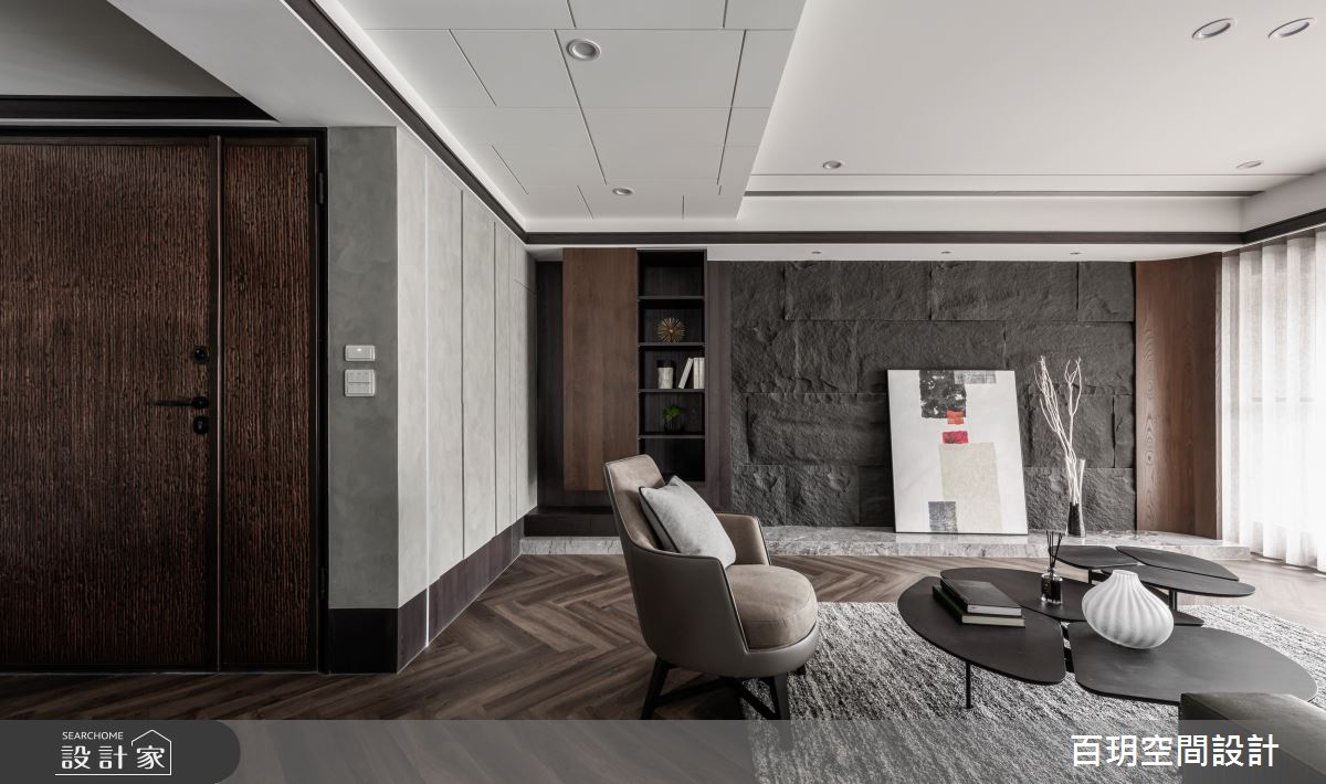 75坪新成屋(5年以下)＿人文禪風客廳案例圖片＿百玥空間設計＿百玥_石溯心境之2