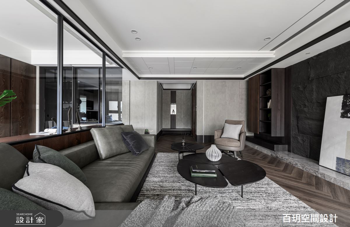 75坪新成屋(5年以下)＿人文禪風客廳案例圖片＿百玥空間設計＿百玥_石溯心境之4