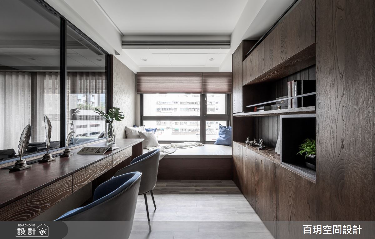 75坪新成屋(5年以下)＿人文禪風書房臥榻案例圖片＿百玥空間設計＿百玥_石溯心境之9