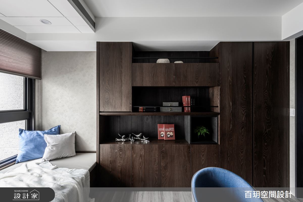 75坪新成屋(5年以下)＿人文禪風書房臥榻案例圖片＿百玥空間設計＿百玥_石溯心境之10