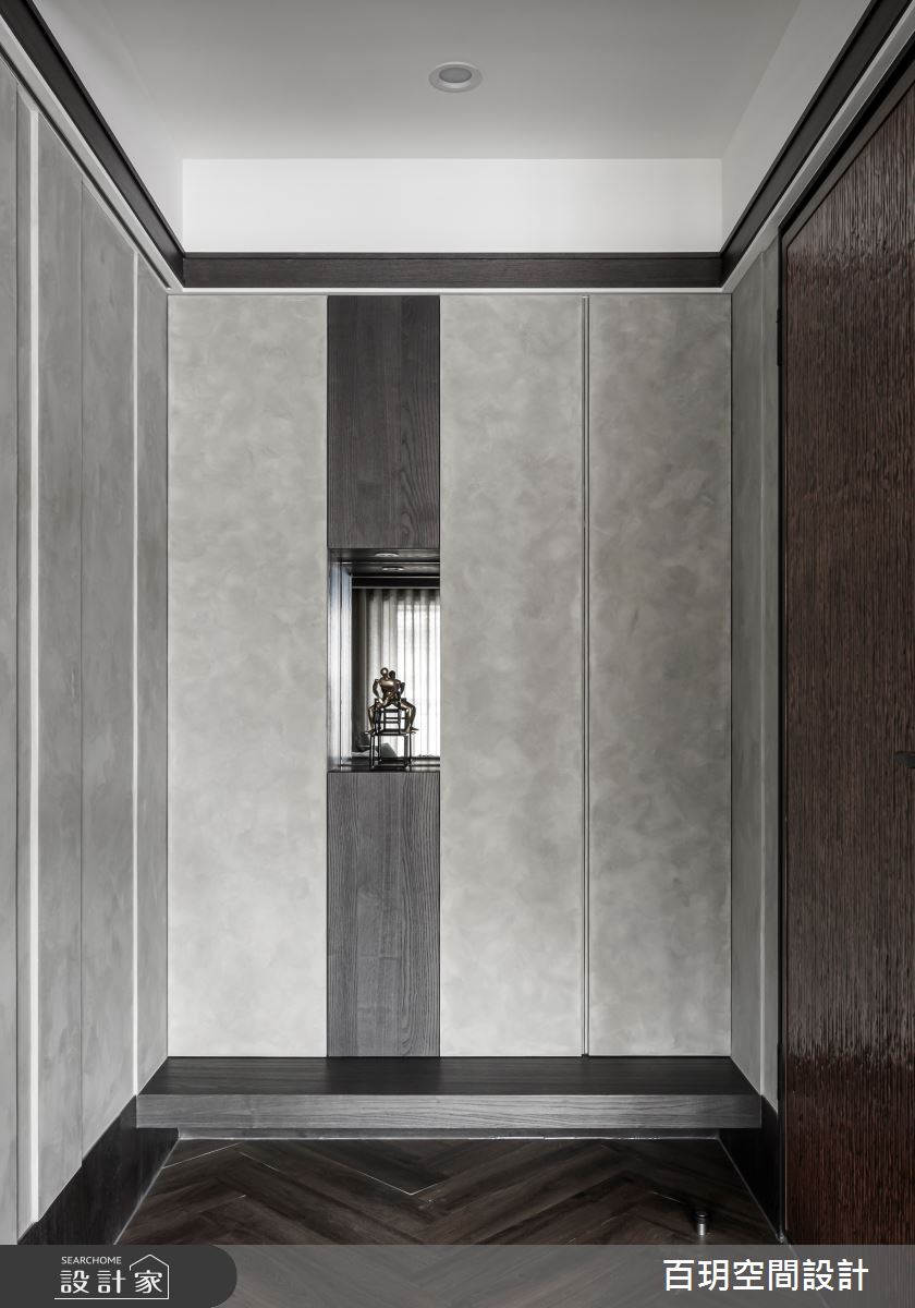 75坪新成屋(5年以下)＿人文禪風玄關案例圖片＿百玥空間設計＿百玥_石溯心境之1