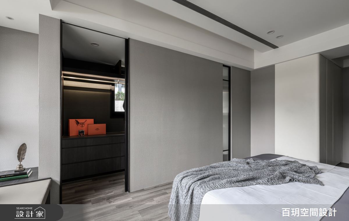 75坪新成屋(5年以下)＿人文禪風臥室更衣間案例圖片＿百玥空間設計＿百玥_石溯心境之16