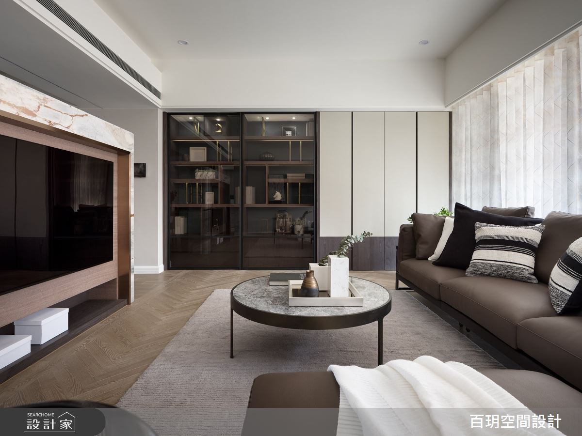 65坪新成屋(5年以下)＿現代風客廳案例圖片＿百玥空間設計＿百玥_金盞  花之4