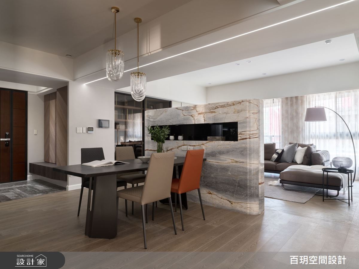 65坪新成屋(5年以下)＿現代風餐廳案例圖片＿百玥空間設計＿百玥_金盞  花之7