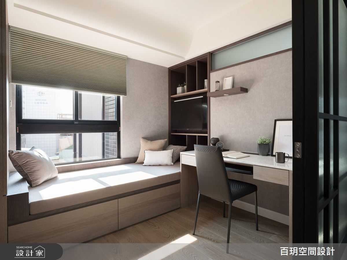 65坪新成屋(5年以下)＿現代風書房臥榻案例圖片＿百玥空間設計＿百玥_金盞  花之12