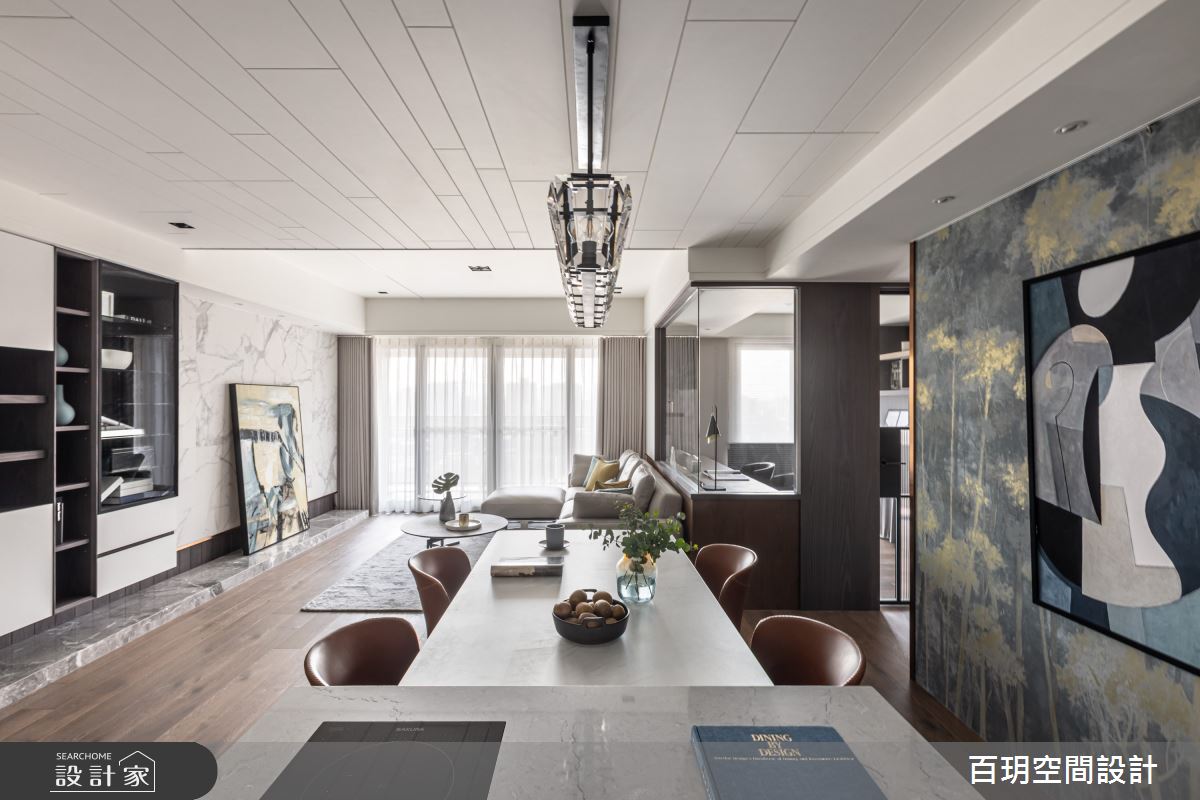 89坪新成屋(5年以下)＿現代風客廳餐廳案例圖片＿百玥空間設計＿百玥_朗之3