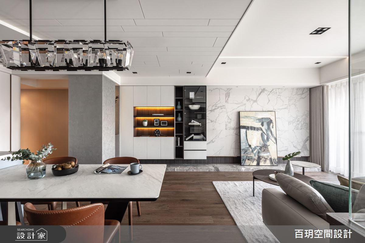 89坪新成屋(5年以下)＿現代風客廳餐廳案例圖片＿百玥空間設計＿百玥_朗之4
