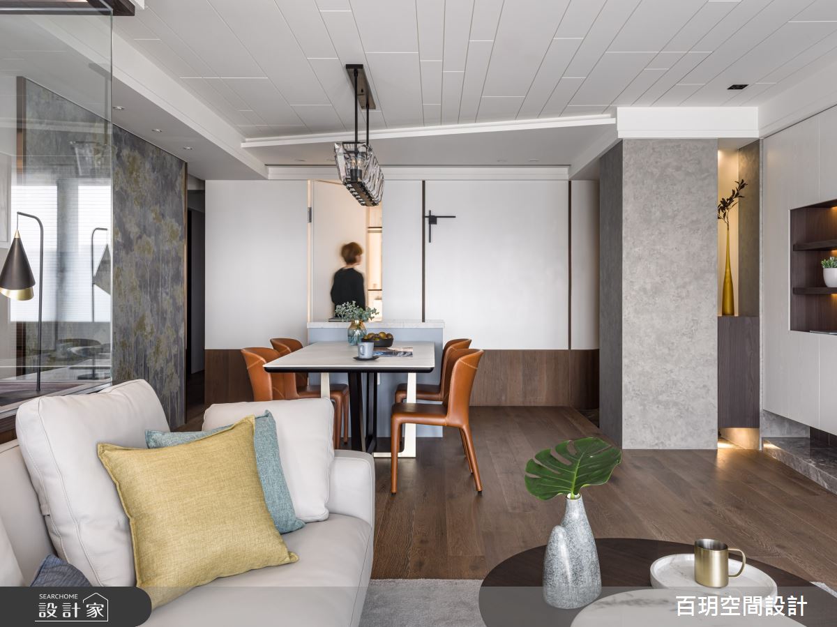 89坪新成屋(5年以下)＿現代風客廳餐廳案例圖片＿百玥空間設計＿百玥_朗之9