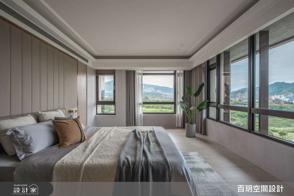 77坪新成屋(5年以下)＿現代風臥室案例圖片＿百玥空間設計＿百玥_杏花開之11
