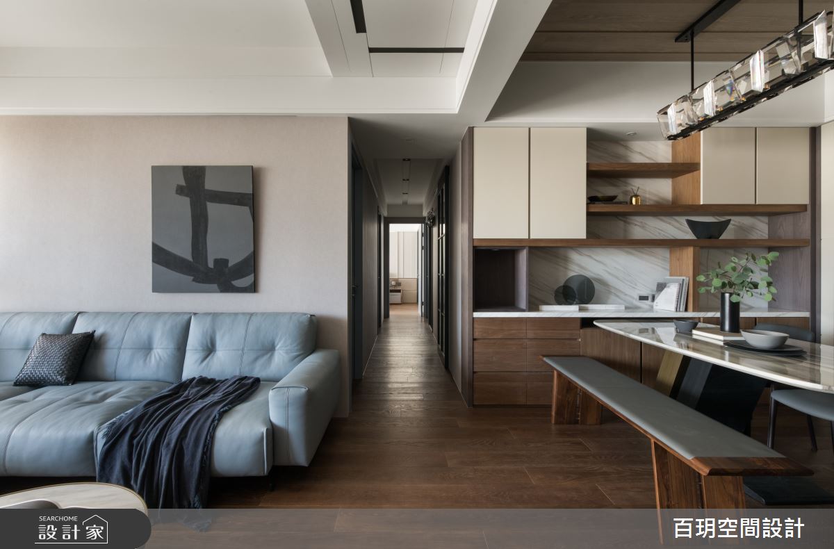 88坪新成屋(5年以下)＿現代風客廳餐廳案例圖片＿百玥空間設計＿百玥_濃烈.曼特寧之8
