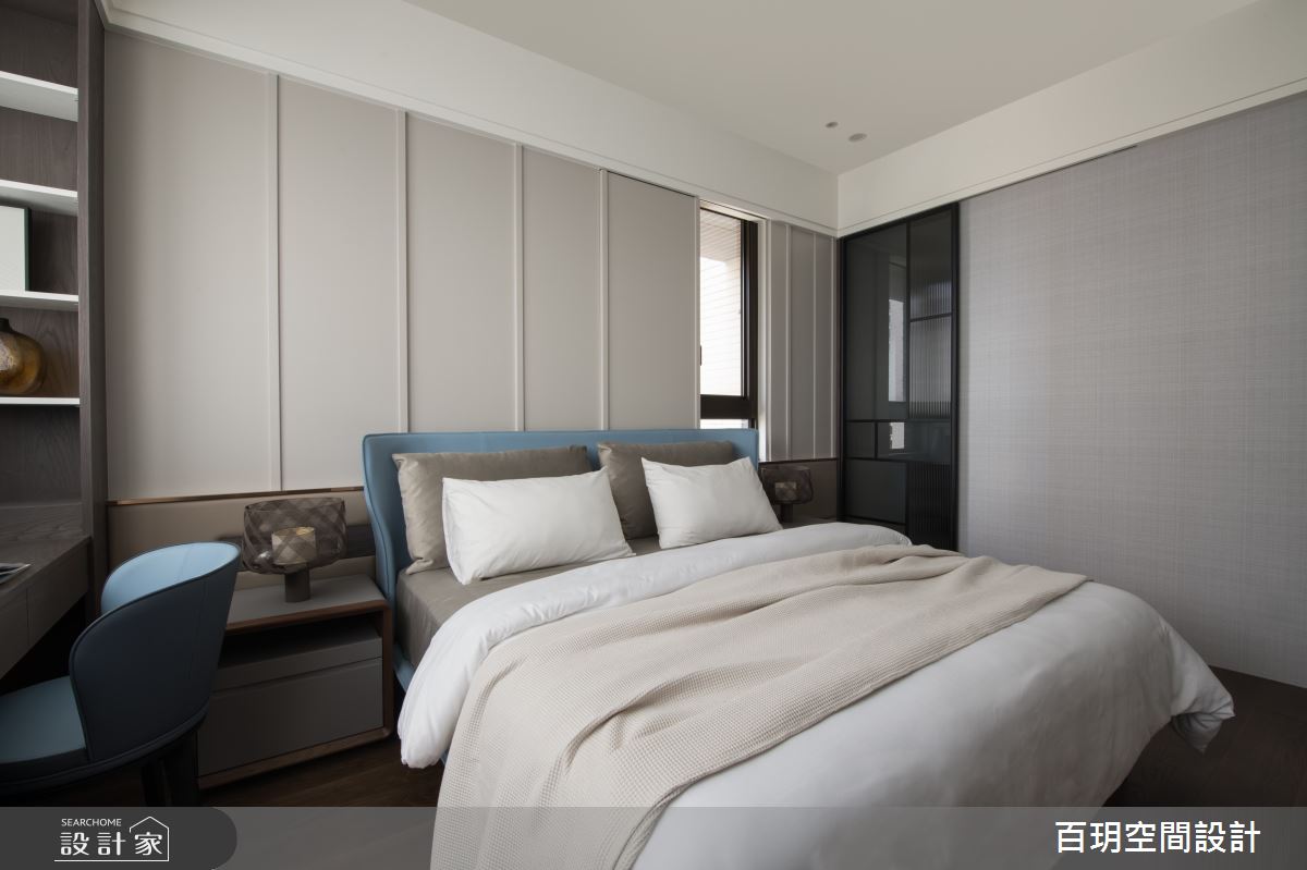 88坪新成屋(5年以下)＿現代風臥室案例圖片＿百玥空間設計＿百玥_濃烈.曼特寧之13