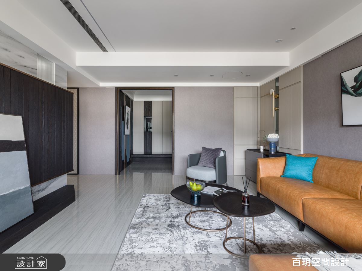 75坪新成屋(5年以下)＿簡約風客廳案例圖片＿百玥空間設計＿百玥_迷迭香之6