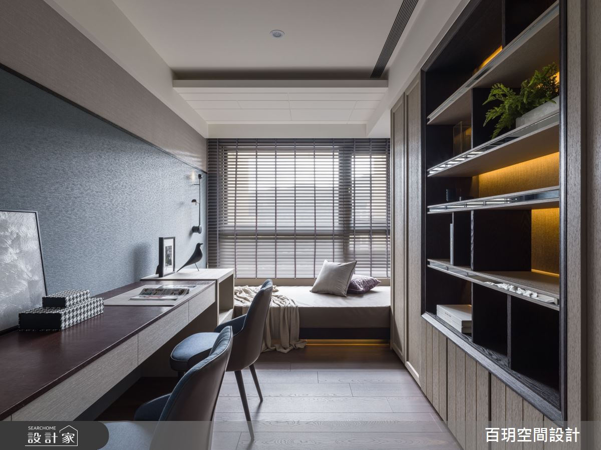75坪新成屋(5年以下)＿簡約風書房臥榻案例圖片＿百玥空間設計＿百玥_迷迭香之10