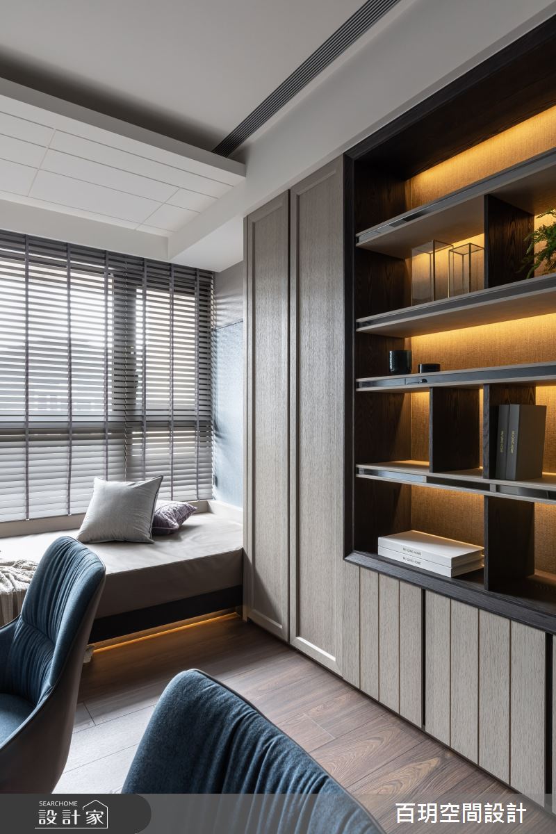 75坪新成屋(5年以下)＿簡約風書房臥榻案例圖片＿百玥空間設計＿百玥_迷迭香之13