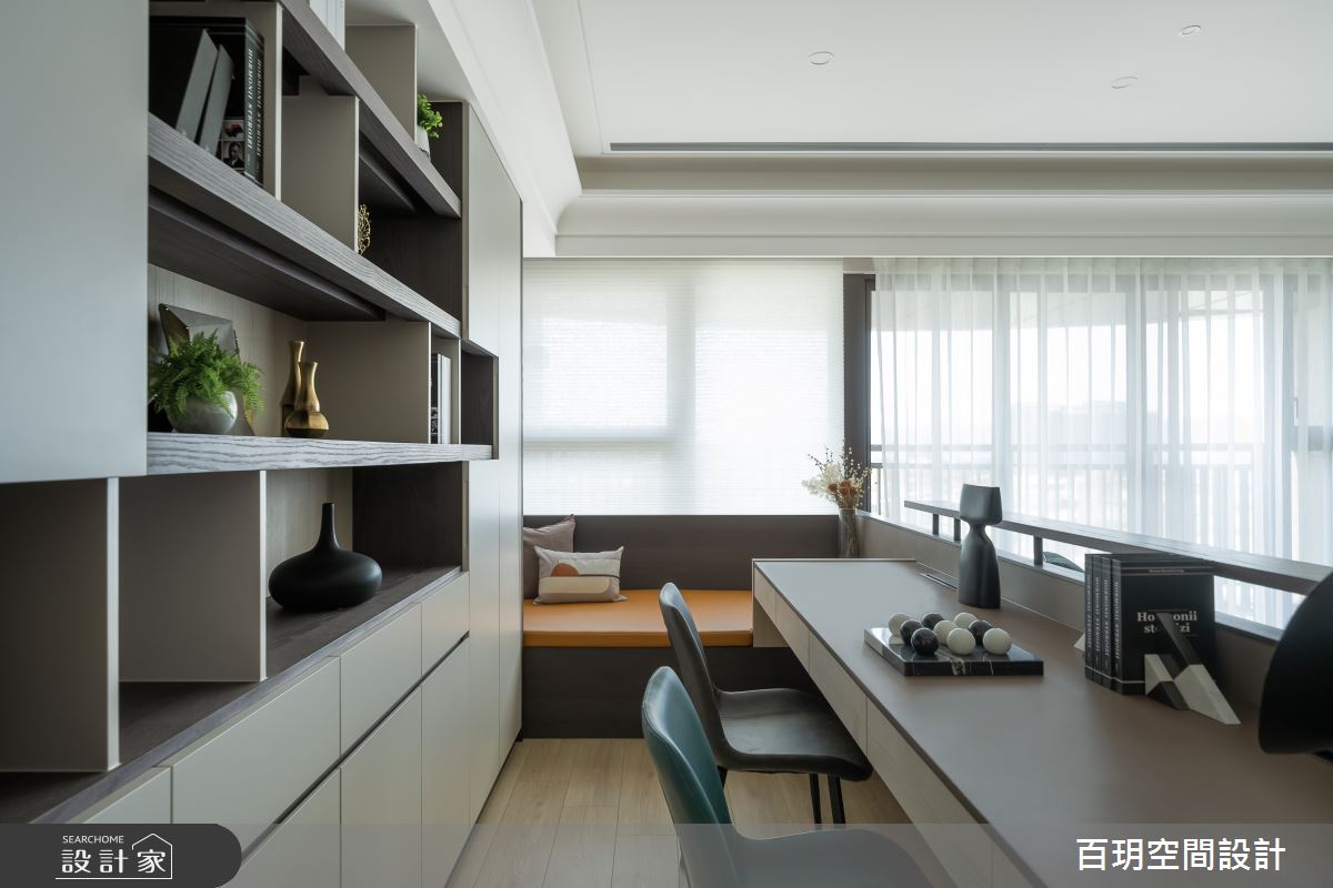62坪新成屋(5年以下)＿現代風書房工作區臥榻案例圖片＿百玥空間設計＿百玥_波特小姐之11