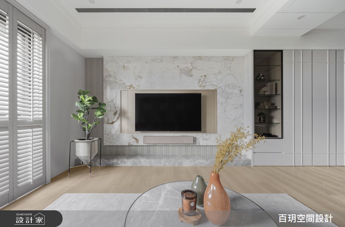 72坪新成屋(5年以下)＿混搭風客廳案例圖片＿百玥空間設計＿百玥_白色檸檬之4