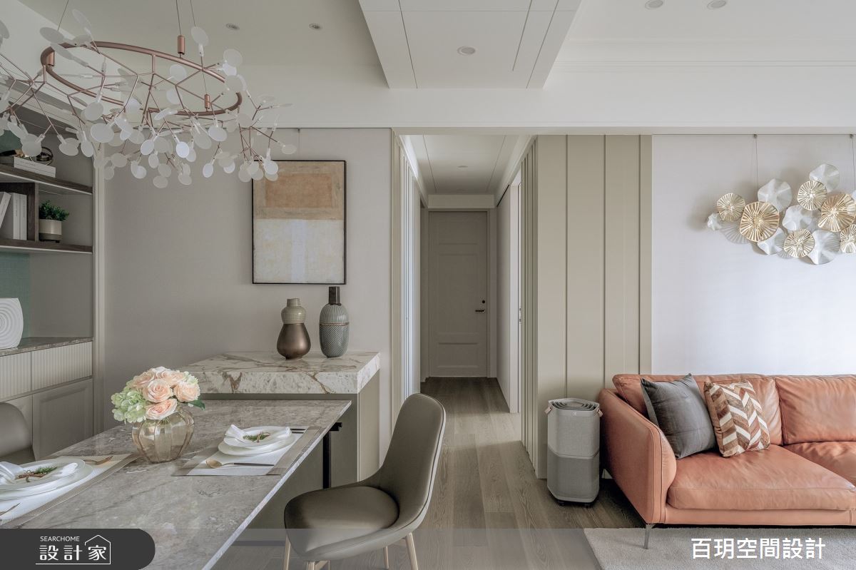 72坪新成屋(5年以下)＿混搭風客廳餐廳案例圖片＿百玥空間設計＿百玥_白色檸檬之7