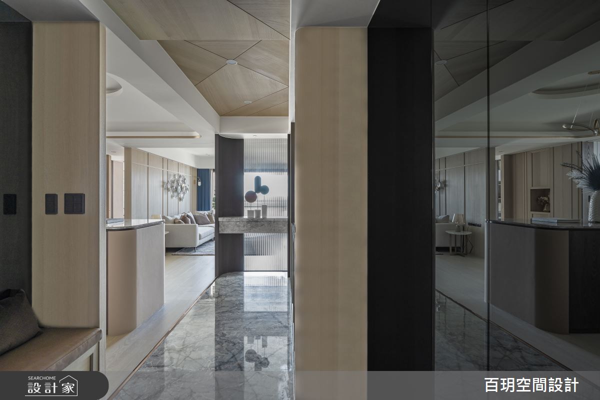 61坪新成屋(5年以下)＿現代風玄關案例圖片＿百玥空間設計＿百玥_輕.桂妃之1