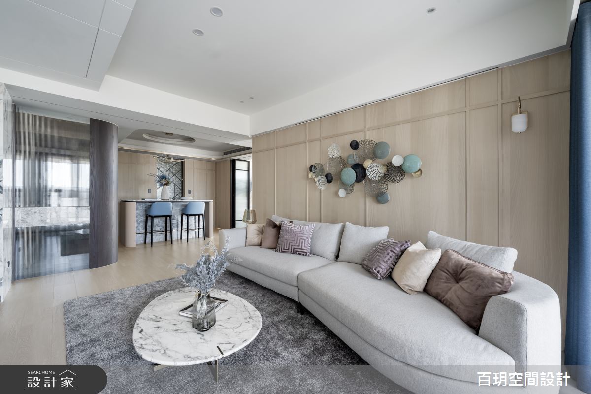 61坪新成屋(5年以下)＿現代風客廳案例圖片＿百玥空間設計＿百玥_輕.桂妃之3