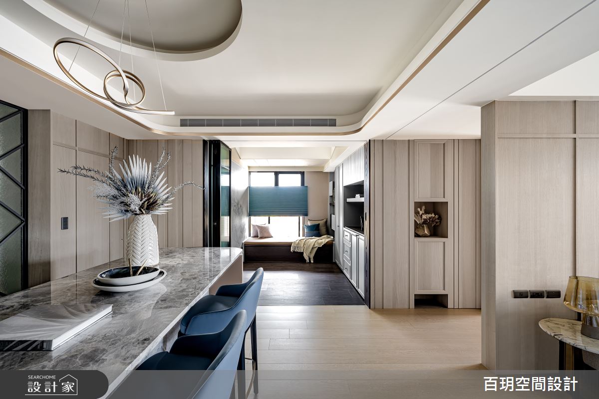 61坪新成屋(5年以下)＿現代風餐廳臥榻案例圖片＿百玥空間設計＿百玥_輕.桂妃之4