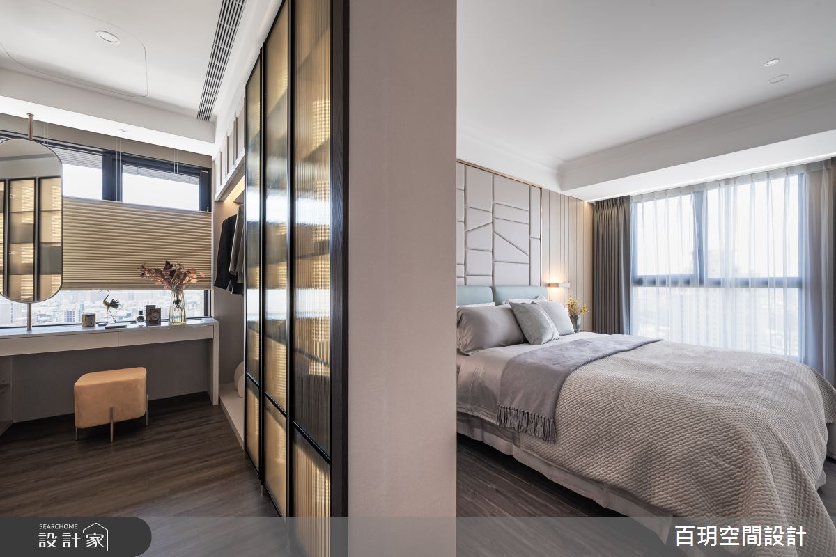 61坪新成屋(5年以下)＿現代風臥室更衣間案例圖片＿百玥空間設計＿百玥_輕.桂妃之9