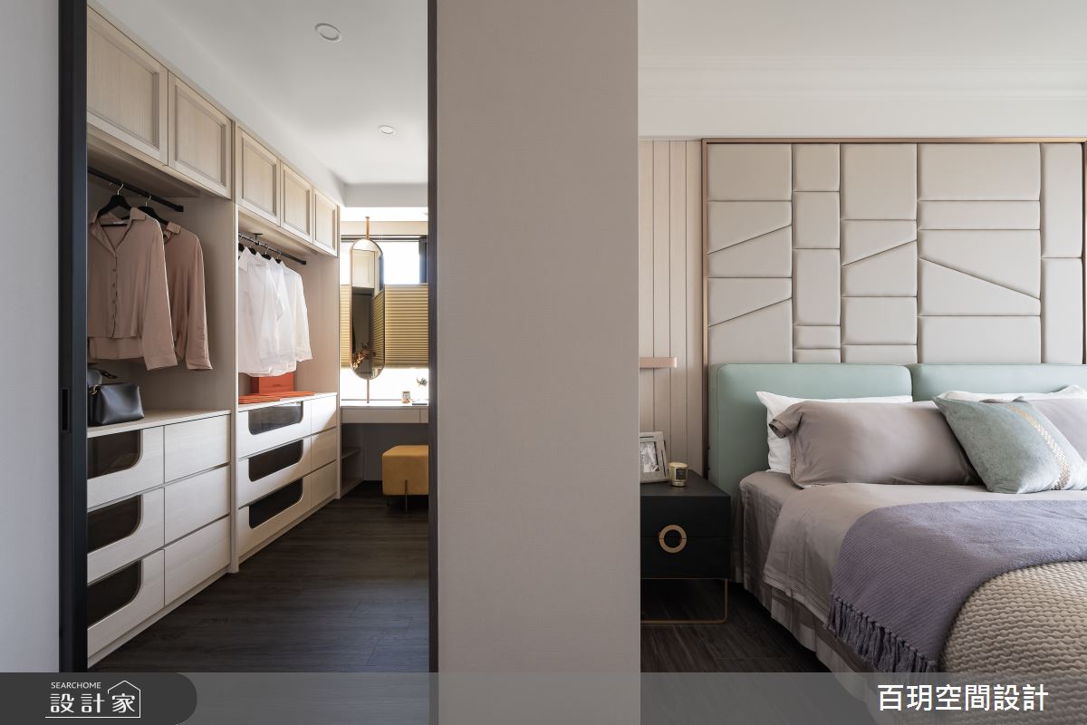 61坪新成屋(5年以下)＿現代風臥室更衣間案例圖片＿百玥空間設計＿百玥_輕.桂妃之10
