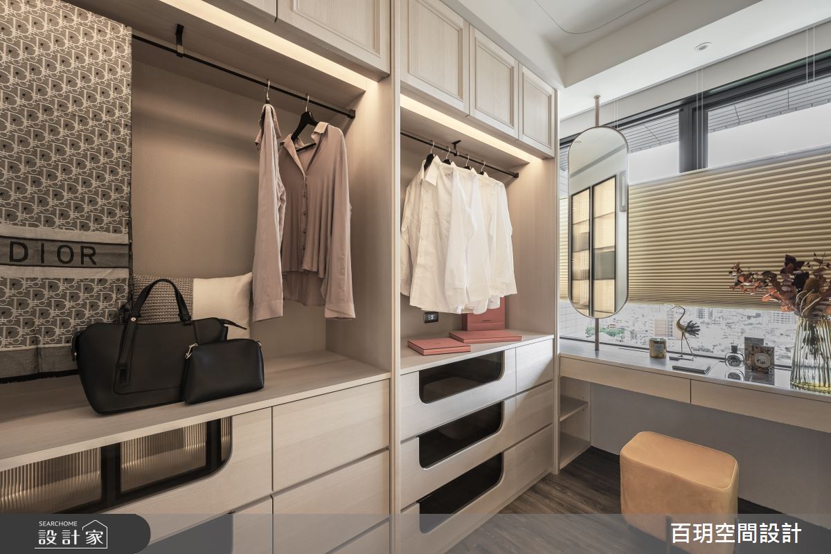 61坪新成屋(5年以下)＿現代風更衣間案例圖片＿百玥空間設計＿百玥_輕.桂妃之14