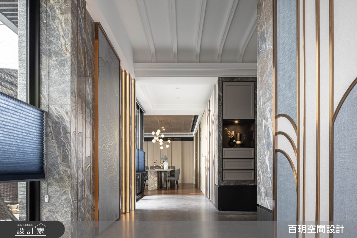 103坪新成屋(5年以下)＿現代風玄關走廊案例圖片＿百玥空間設計＿百玥_禧之1