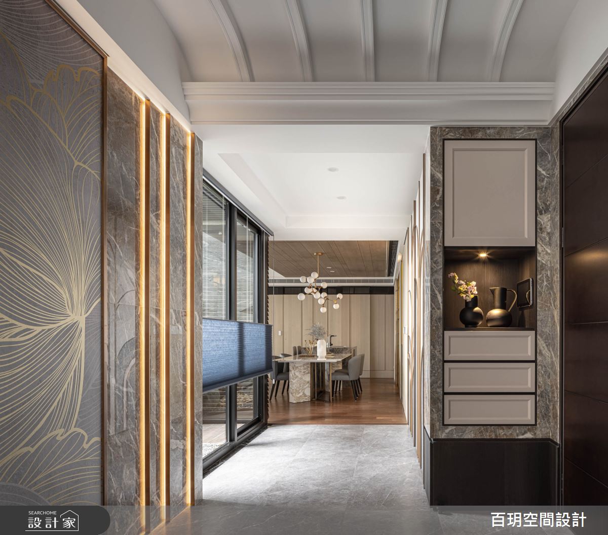 103坪新成屋(5年以下)＿現代風玄關走廊案例圖片＿百玥空間設計＿百玥_禧之3