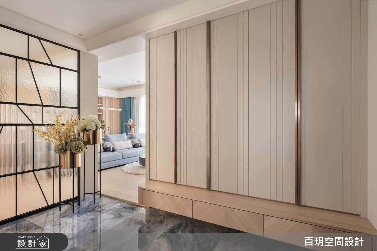 108坪新成屋(5年以下)＿現代風玄關案例圖片＿百玥空間設計＿百玥_山嵐之2