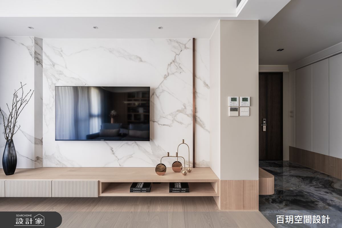 108坪新成屋(5年以下)＿現代風玄關客廳案例圖片＿百玥空間設計＿百玥_山嵐之5
