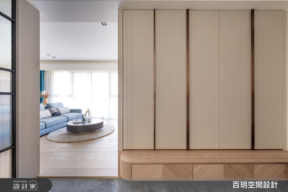 108坪新成屋(5年以下)＿現代風玄關案例圖片＿百玥空間設計＿百玥_山嵐之3