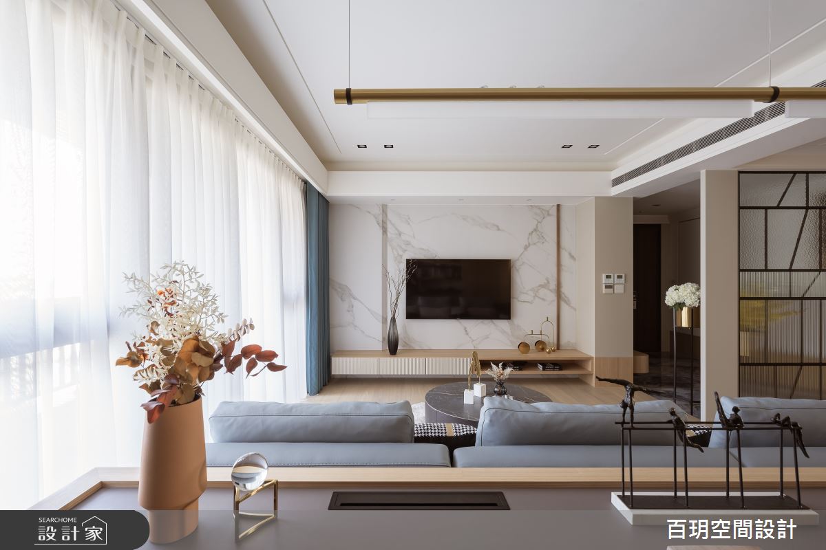 108坪新成屋(5年以下)＿現代風客廳書房案例圖片＿百玥空間設計＿百玥_山嵐之8