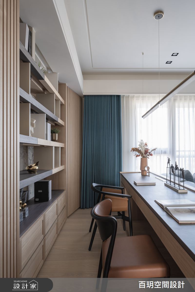 108坪新成屋(5年以下)＿現代風書房案例圖片＿百玥空間設計＿百玥_山嵐之10