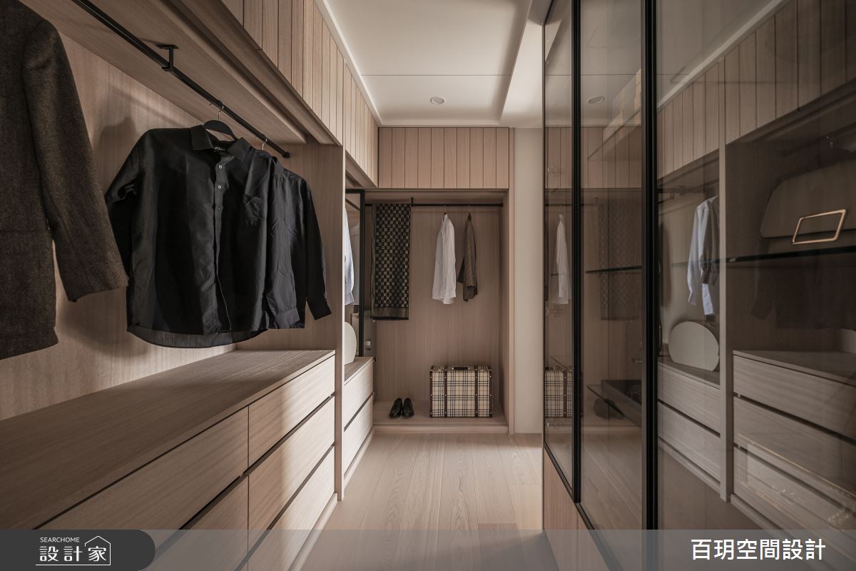 108坪新成屋(5年以下)＿現代風更衣間案例圖片＿百玥空間設計＿百玥_山嵐之17