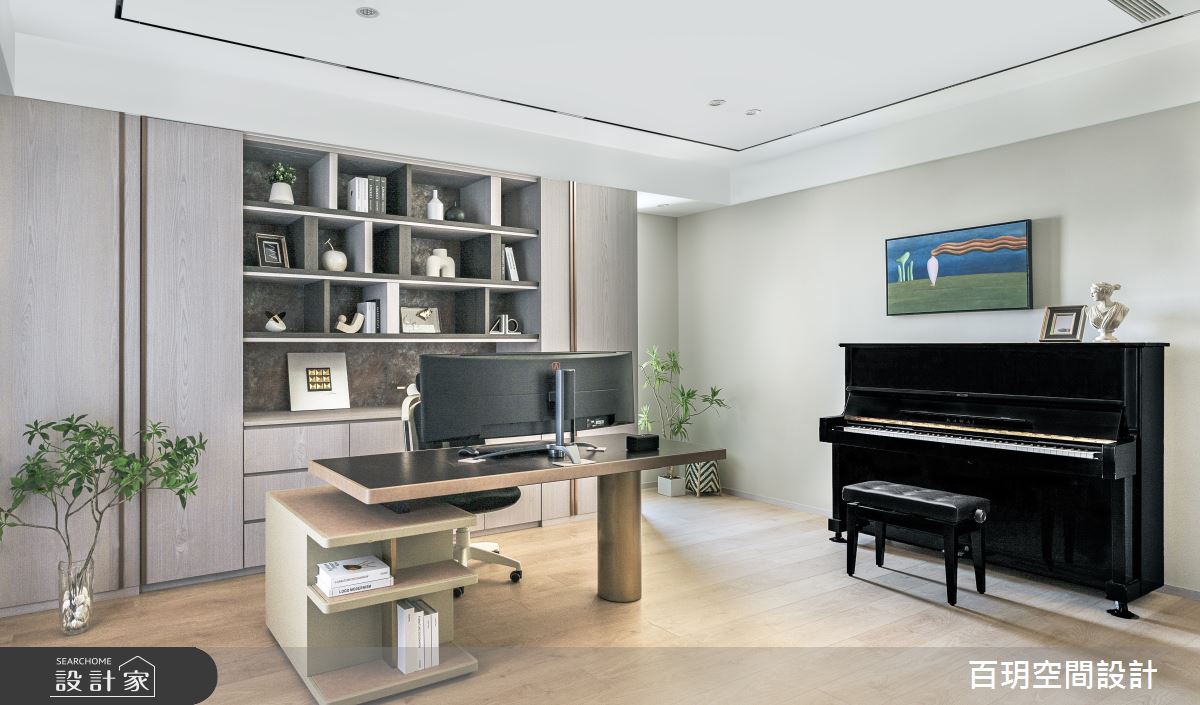 138坪新成屋(5年以下)＿混搭風工作區多功能室案例圖片＿百玥空間設計＿百玥_蘭心花之12