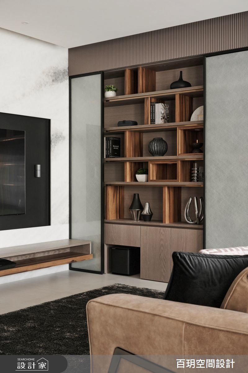 136坪新成屋(5年以下)＿現代風客廳案例圖片＿百玥空間設計＿百玥_高帽紳士之6