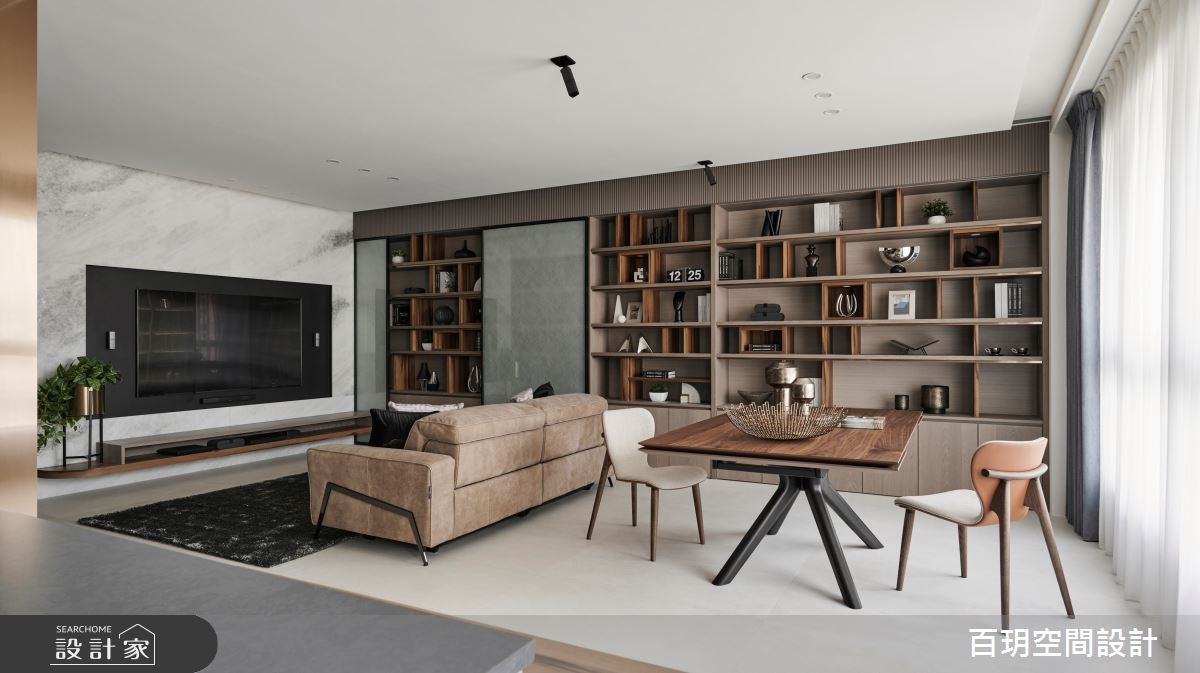 136坪新成屋(5年以下)＿現代風客廳餐廳案例圖片＿百玥空間設計＿百玥_高帽紳士之11