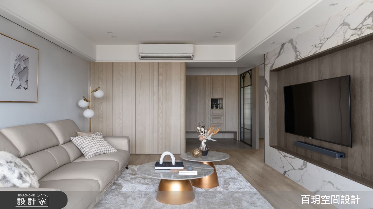 68坪老屋(16~30年)＿現代風客廳案例圖片＿百玥空間設計＿百玥_50%的灰之5
