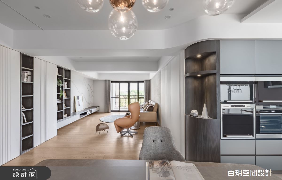 51坪老屋(50年以上)＿現代風客廳餐廳廚房案例圖片＿百玥空間設計＿百玥_66°33’39”N 的木星之5