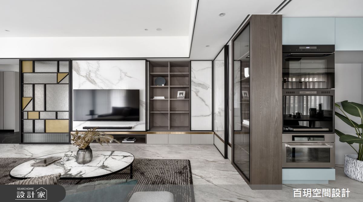 68坪新成屋(5年以下)＿現代風客廳案例圖片＿百玥空間設計＿百玥_英倫爵士之3