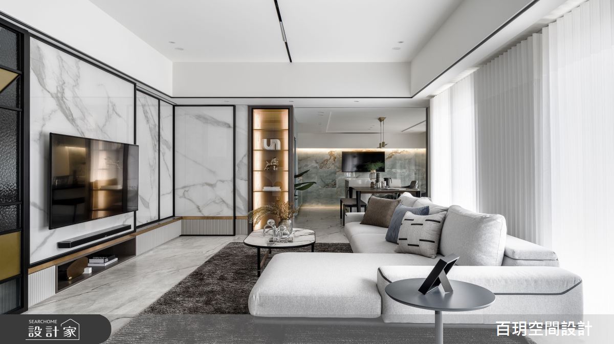 68坪新成屋(5年以下)＿現代風客廳案例圖片＿百玥空間設計＿百玥_英倫爵士之13