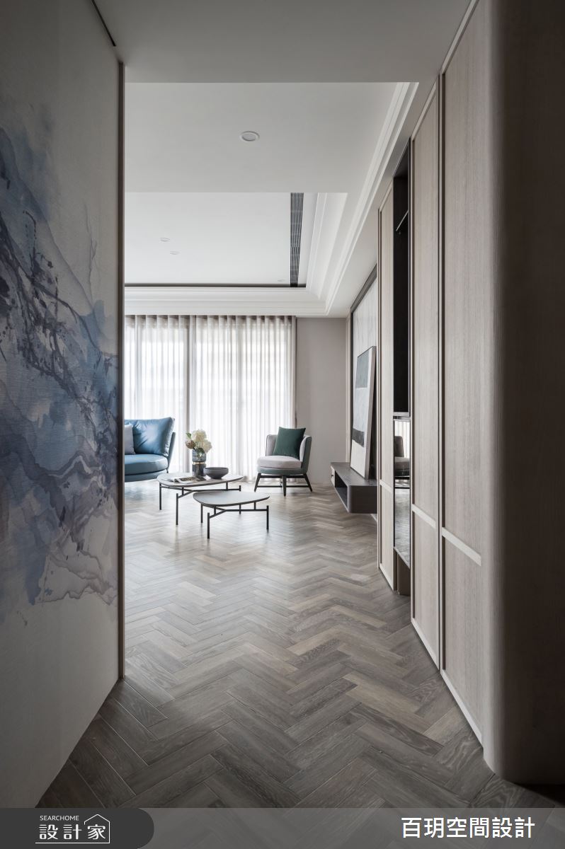 75坪新成屋(5年以下)＿美式風玄關案例圖片＿百玥空間設計＿百玥_風信子的告白之3