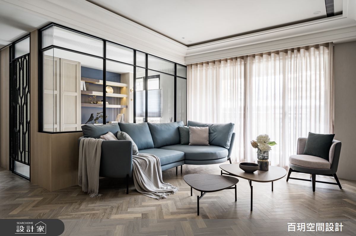 75坪新成屋(5年以下)＿美式風客廳案例圖片＿百玥空間設計＿百玥_風信子的告白之7
