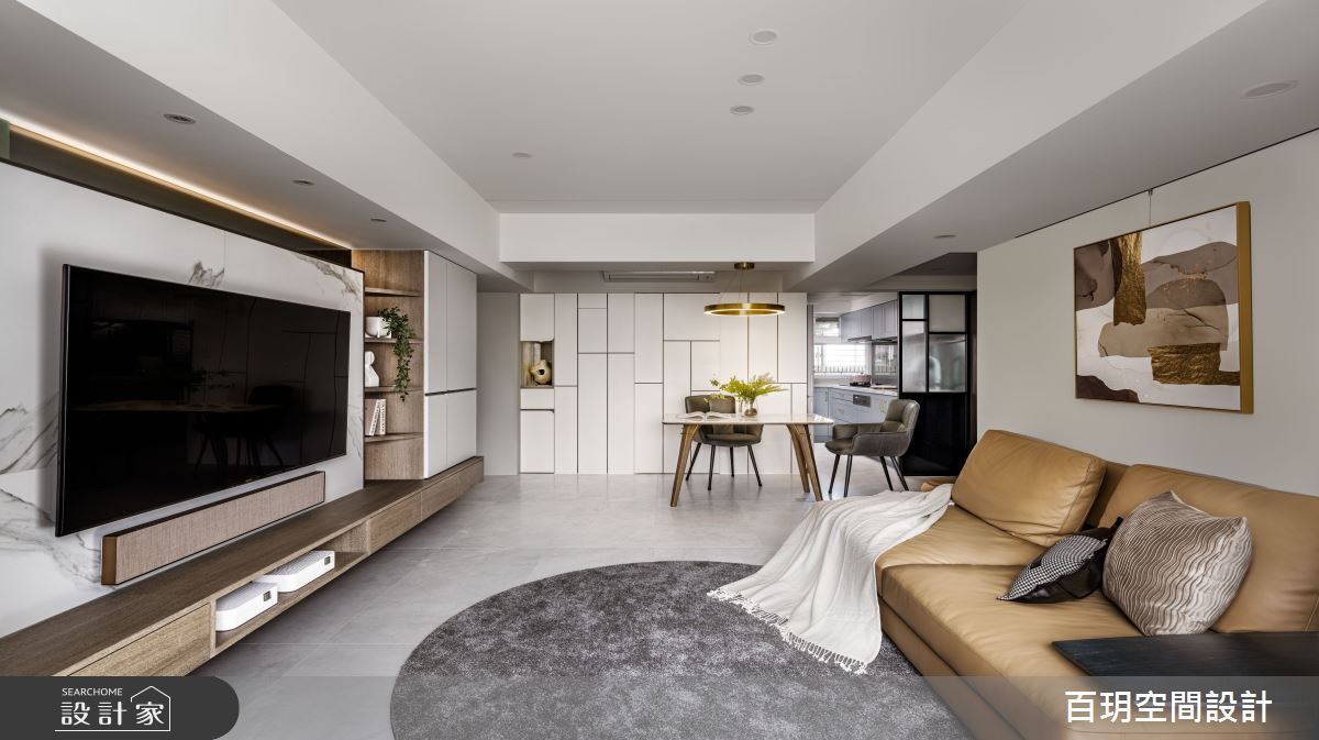 23坪老屋(31~40年)＿混搭風客廳餐廳案例圖片＿百玥空間設計＿百玥_墨白色的天空之7