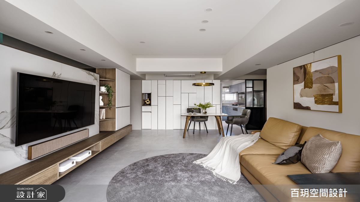 23坪老屋(31~40年)＿混搭風客廳餐廳案例圖片＿百玥空間設計＿百玥_墨白色的天空之8