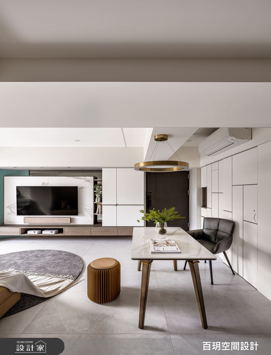 23坪老屋(31~40年)＿混搭風客廳餐廳案例圖片＿百玥空間設計＿百玥_墨白色的天空之11