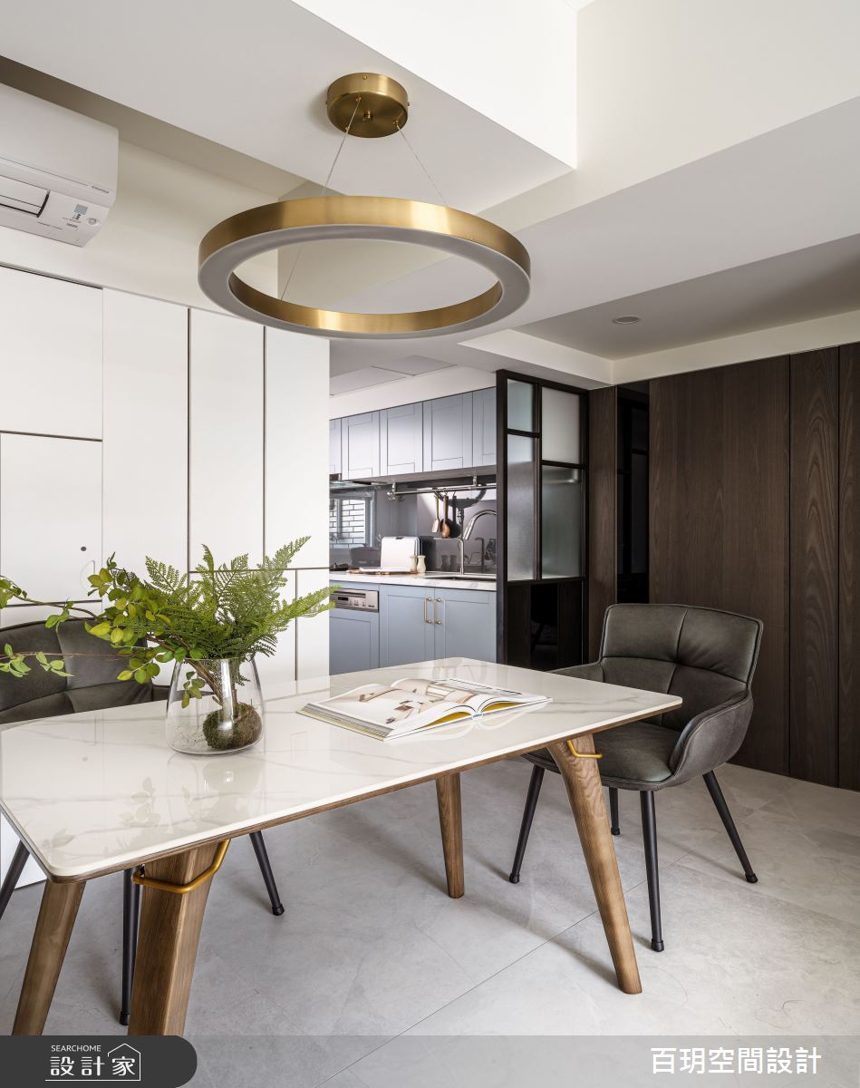 23坪老屋(31~40年)＿混搭風餐廳廚房案例圖片＿百玥空間設計＿百玥_墨白色的天空之14